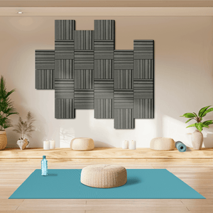 Paneles Cuadrados con Canales y Ángulos